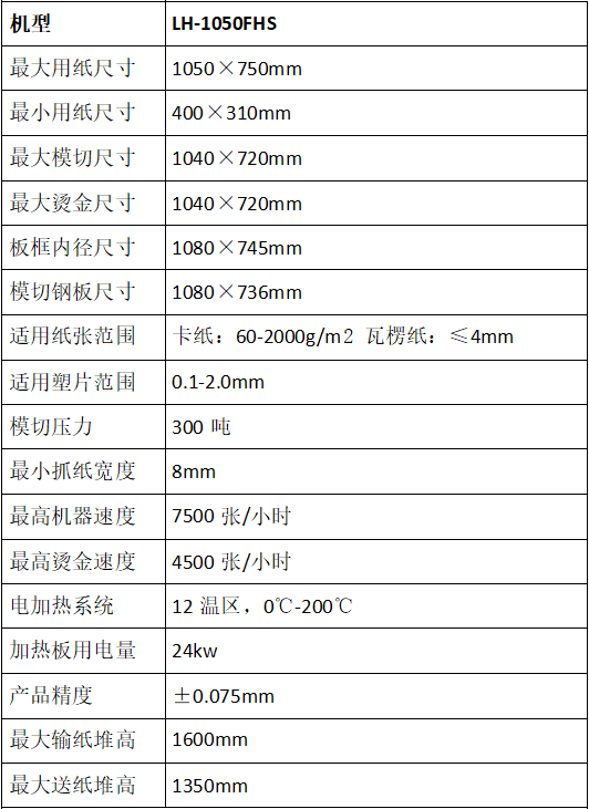 LH-1050FHS全自動(dòng)清廢燙金模切機(jī)